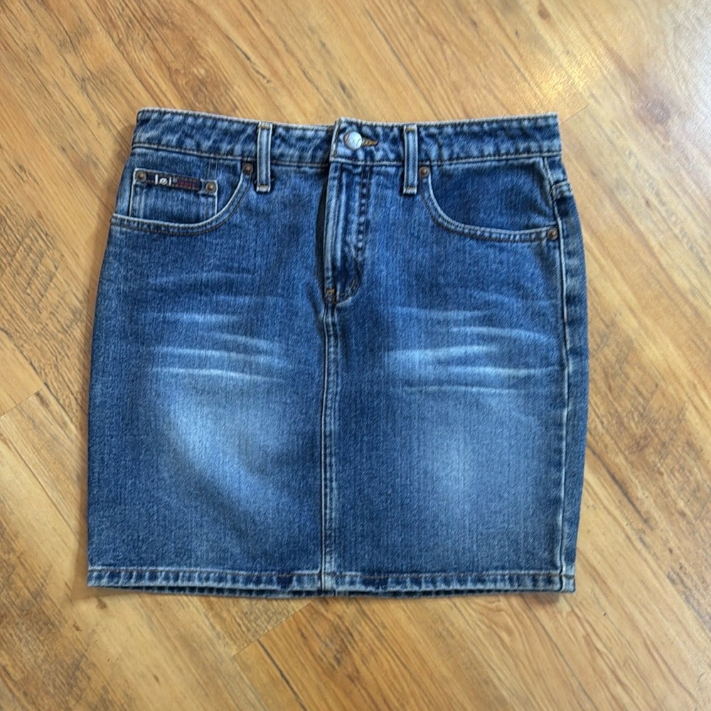 lei Denim Jean Skirt Womens Sz 5 /29”